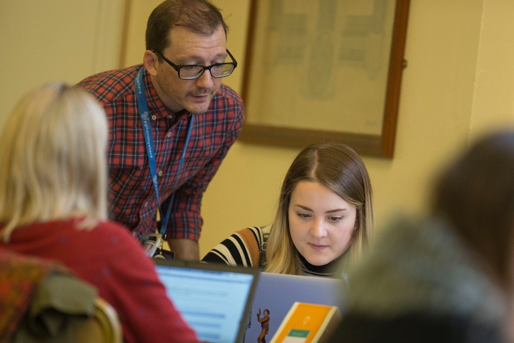 Another one of the django girls being assisted- you're not alone.